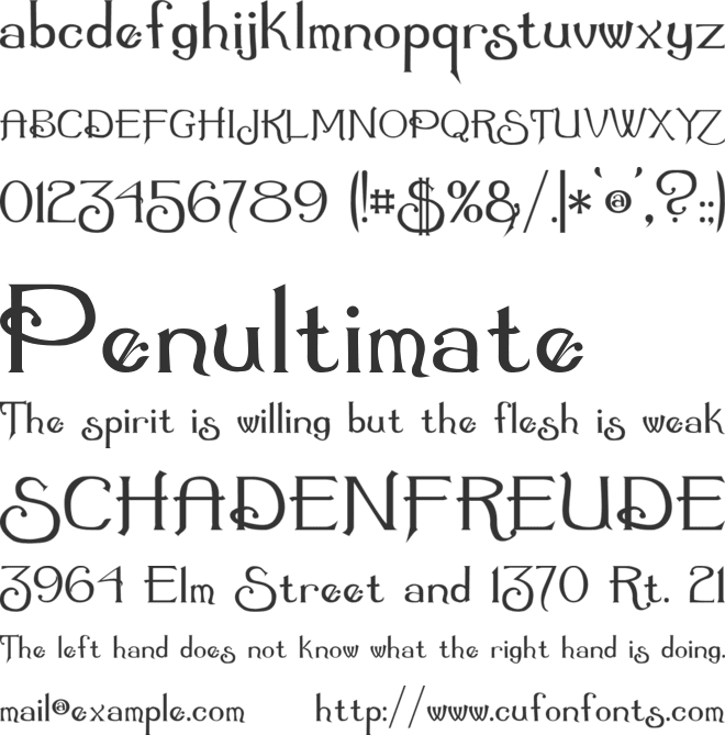 Summertime font preview