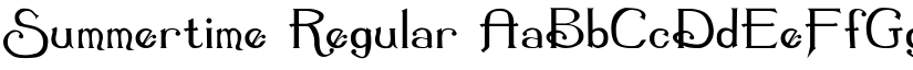 Summertime Regular font