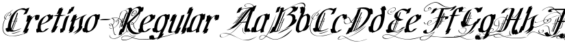 Cretino-Regular font