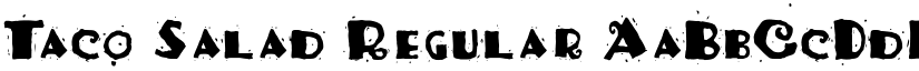 Taco Salad Regular font
