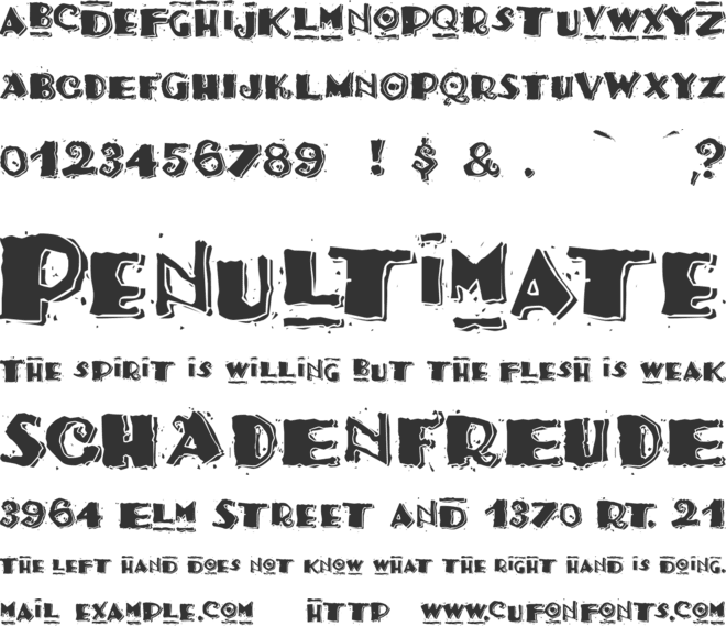 Taco Modern font preview