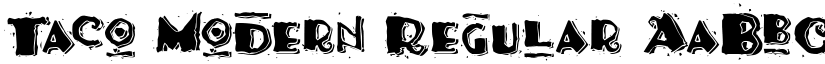 Taco Modern Regular font