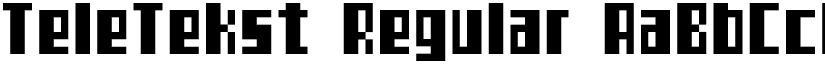 TeleTekst Regular font
