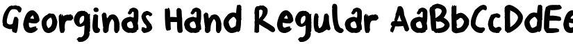 Georginas Hand Regular font