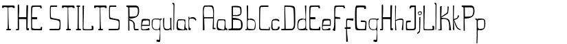 THE STILTS Regular font