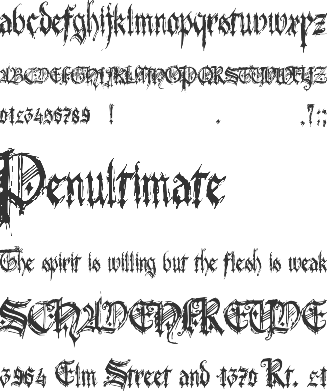 Bonbon Bleu font preview