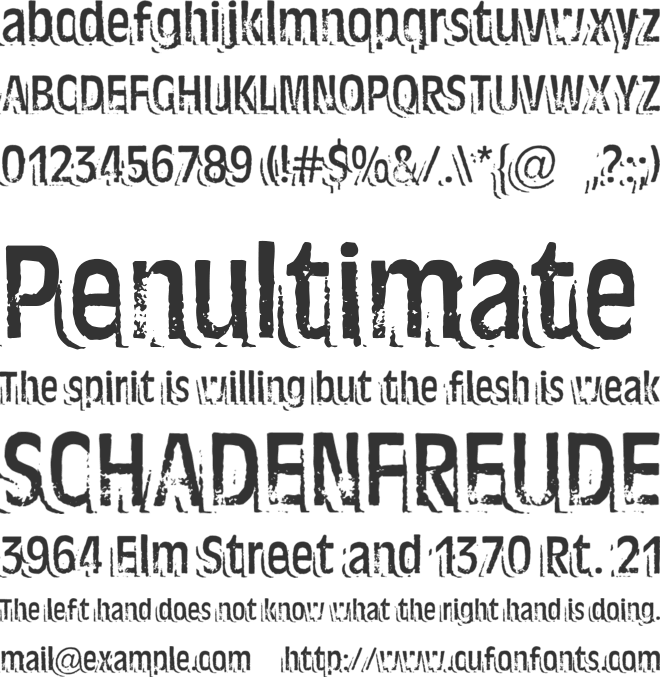 Ten Ton Ballyhoo font preview