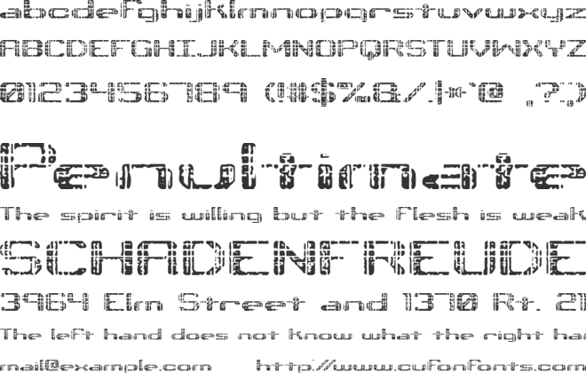 Tonik BRK font preview