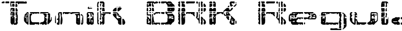 Tonik BRK Regular font