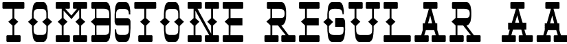 Tombstone Regular font