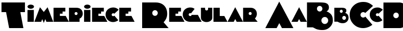 Timepiece Regular font