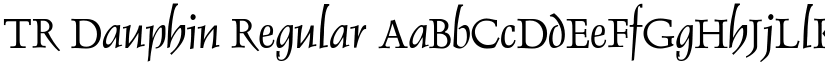 TR Dauphin Regular font