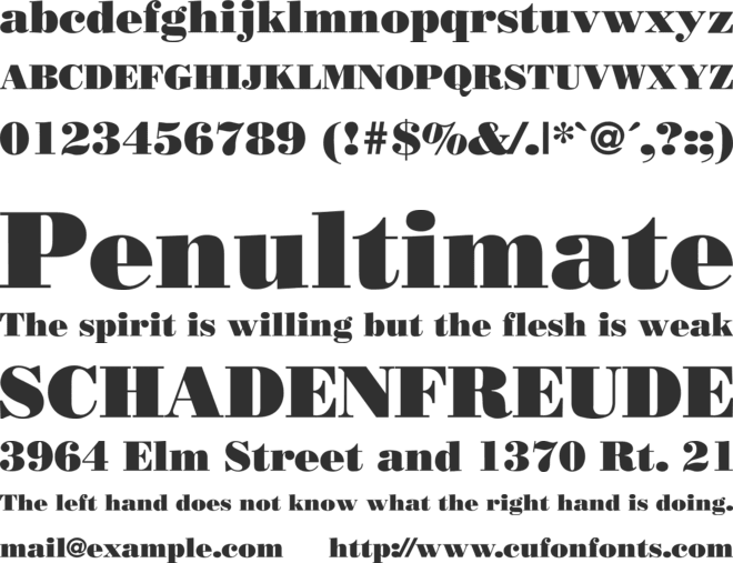 TR Bodnoff font preview