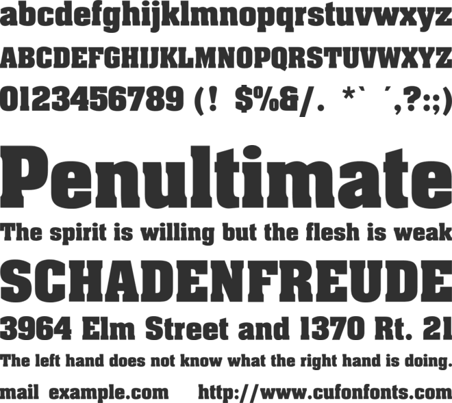 TR Bach font preview