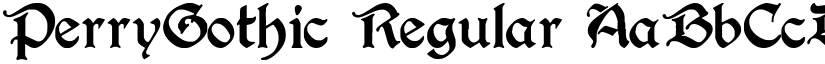 PerryGothic Regular font