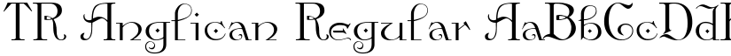 TR Anglican Regular font