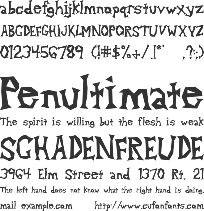 TR Alpha Dance font preview