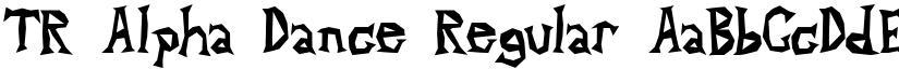 TR Alpha Dance font download
