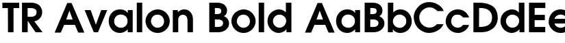 TR Avalon Bold font
