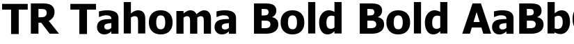 TR Tahoma Bold Bold font