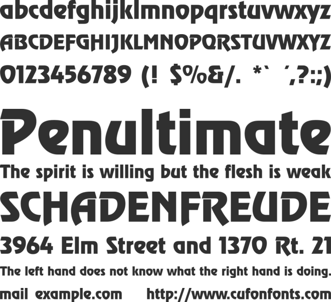TR Renfrew font preview