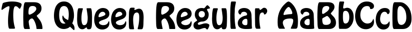 TR Queen Regular font