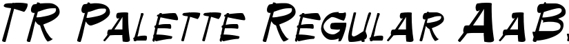 TR Palette Regular font