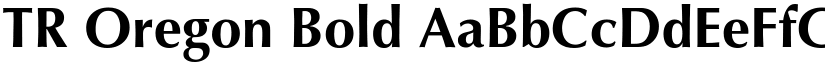 TR Oregon Bold font
