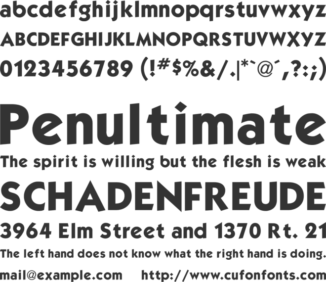 TR Kabel Bd font preview