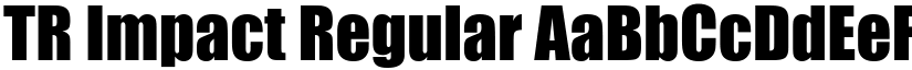 TR Impact Regular font