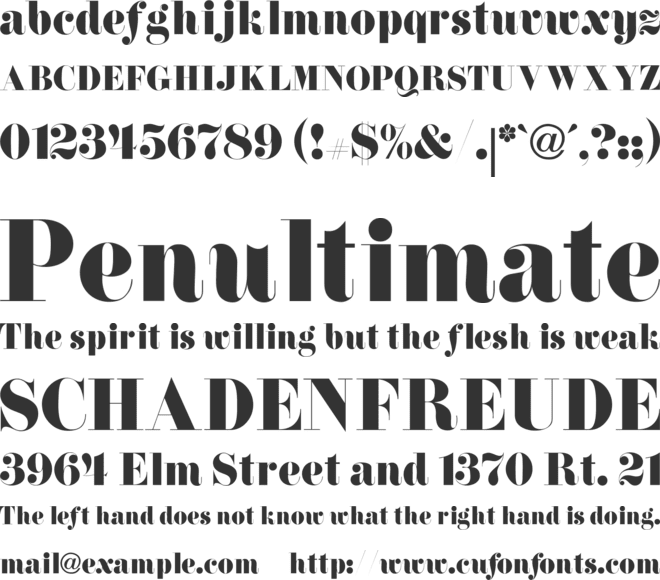 TR Firenze font preview