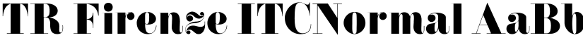 TR Firenze ITCNormal font