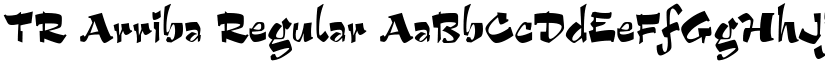 TR Arriba Regular font