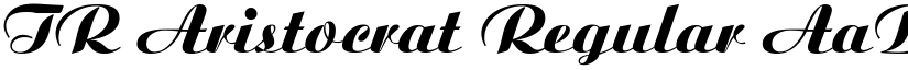 TR Aristocrat Regular font