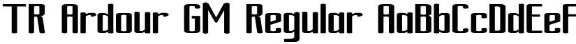 TR Ardour GM Regular font