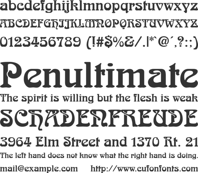 TR Arabia font preview