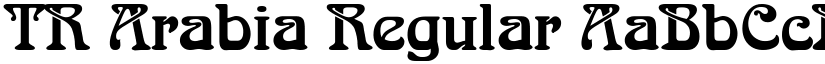 TR Arabia Regular font