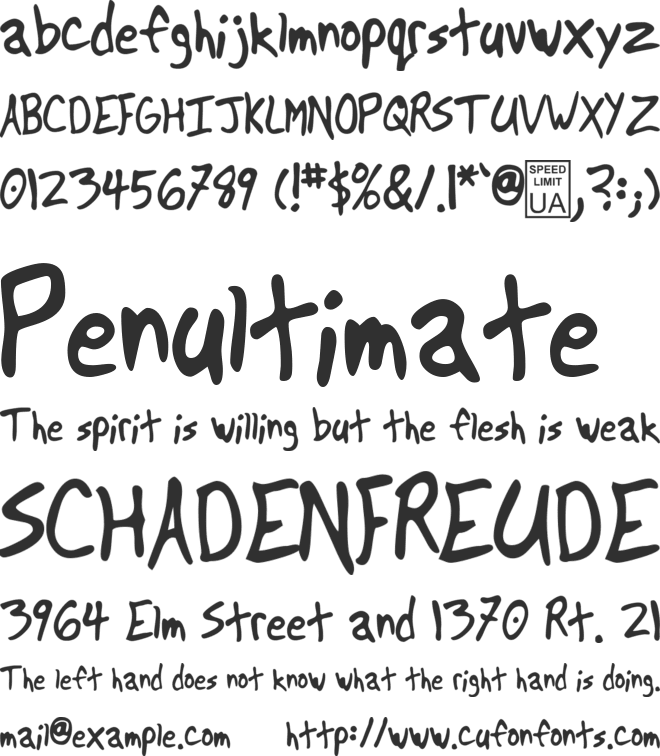 TR Another font preview