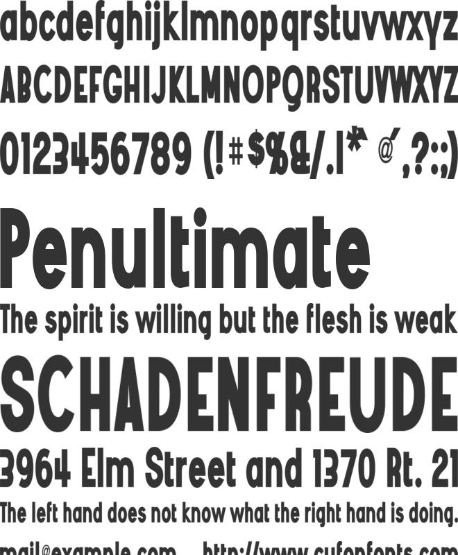 TR Angostura Black font preview