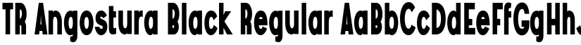TR Angostura Black Regular font