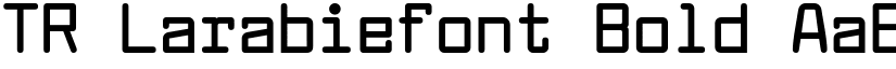 TR Larabiefont Bold font