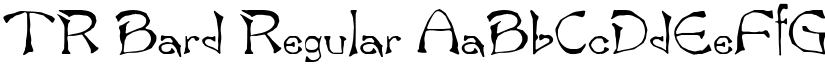 TR Bard Regular font