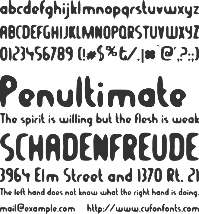 TR Balcony Angels font preview