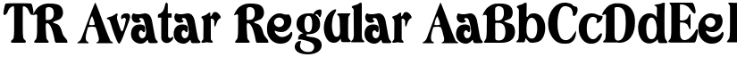 TR Avatar Regular font
