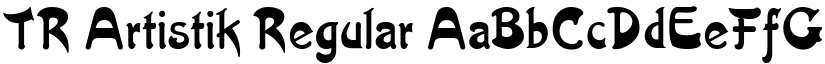 TR Artistik Regular font