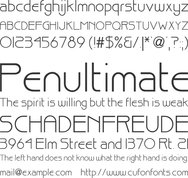 TR Brisk font preview