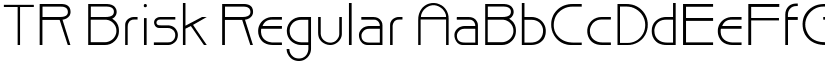 TR Brisk Regular font