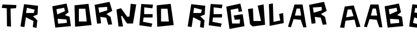 TR Borneo Regular font