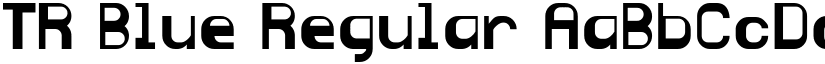 TR Blue Regular font