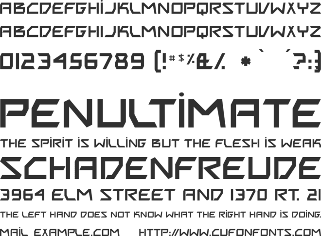 TR Biting My Nails font preview